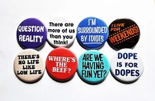 Vintage Reproduction Pinback Buttons Magnets & Bottle Openers. Set 08