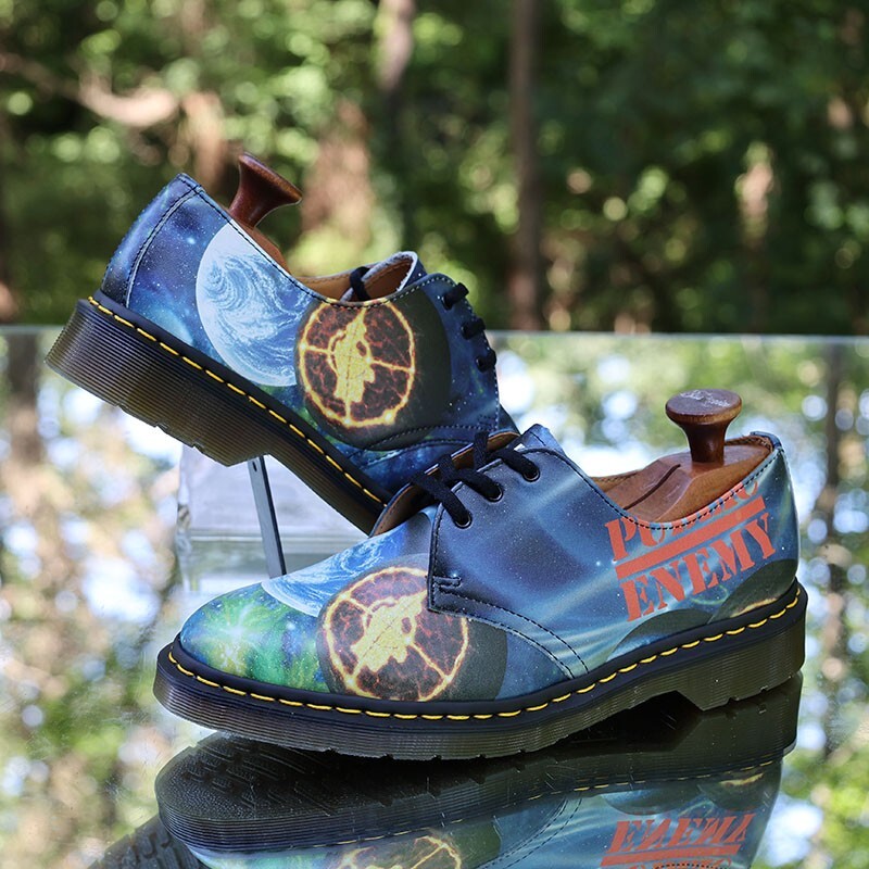 Dr. Martens 3-Eye 1461 Supreme Public Enemy Men's Size 9 Black