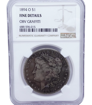 1894 O Morgan Silver $1 Dollar Coin - NGC Fine Details | eBay