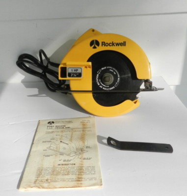ROCKWELL TOOLS 7-1/4'' CIRCULAR SAW- Model 4500 Type 1 5800 RPM Double Insulated