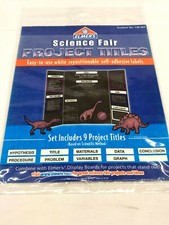 Elmers Science Fair Project Titles 10 Pack Labels Self Adhesive Repositionable