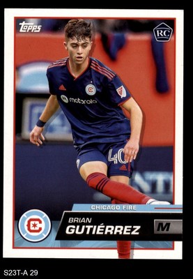 2023 Topps MLS #29 Brian Gutierrez Chicago Fire RC 8 - NM/MT | eBay