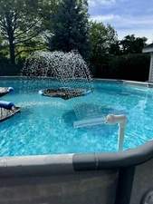 Swimming Pools Waterfall Fountain Above Ground Inground Pool Cooler Sprinkler