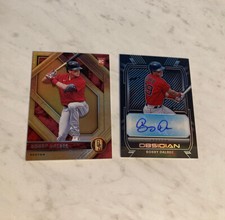 2021 Panini Chronicles - Obsidian Auto + Gold Standard Bobby Dalbec (RC) *Read*