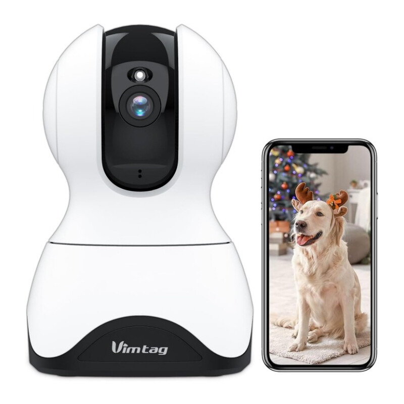 360° Pan Pet Camera Home 2.5K HD Pets Cam Night Vision Motion Tracking Alarm New-image
