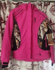 Legendary Whitetails  Deer Gear Pink Camo Polar Trail Pro Series Jacket Size M