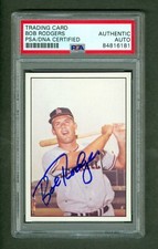 Bob Rodgers 1978 TCMA Stars of 1960's card LA Angels PSA/DNA Encased Autograph