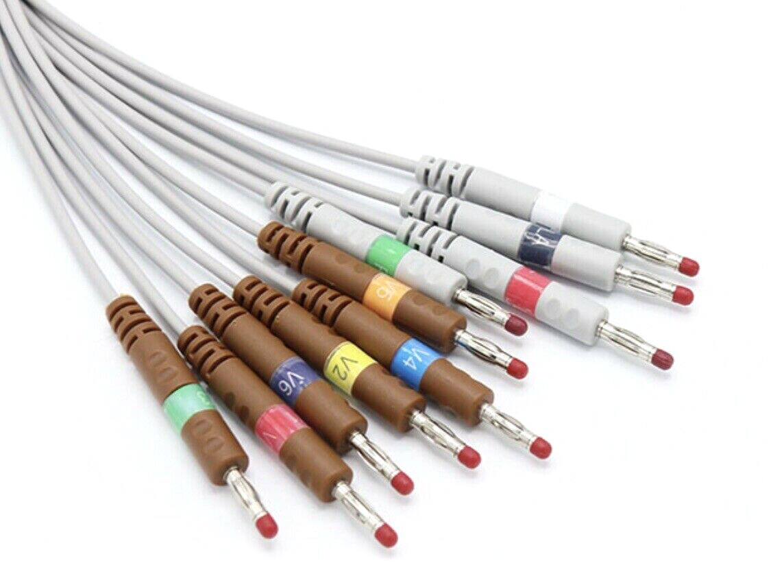 GE Compatible Marquette EKG Leadwires with 12 Leads Banana 38401816