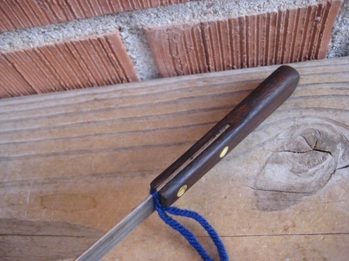 Cuchillo de corte de acero al carbono forjado vintage de 3" de la década de 1970 ** sin marcar ** martillos - Imagen 4 de 5