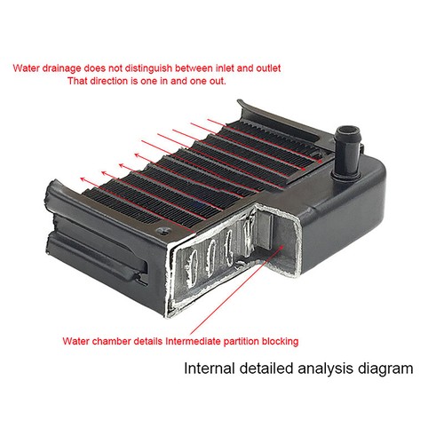 PC Water Cooling Radiator Aluminum For CPU GPU RAM Heatsink Exchanger Fan Cooler - Photo 5/36
