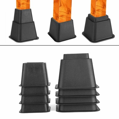 Non Slip 8x Bed Risers Armchair Chair Sofa Leg Furniture Elephant Feet