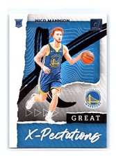 2020-21 Donruss Basketball #23 Nico Mannion Great X-Pectations Warriors
