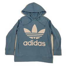 Adidas Womens Pullover Hoodie Size Medium Baby Blue NWOT