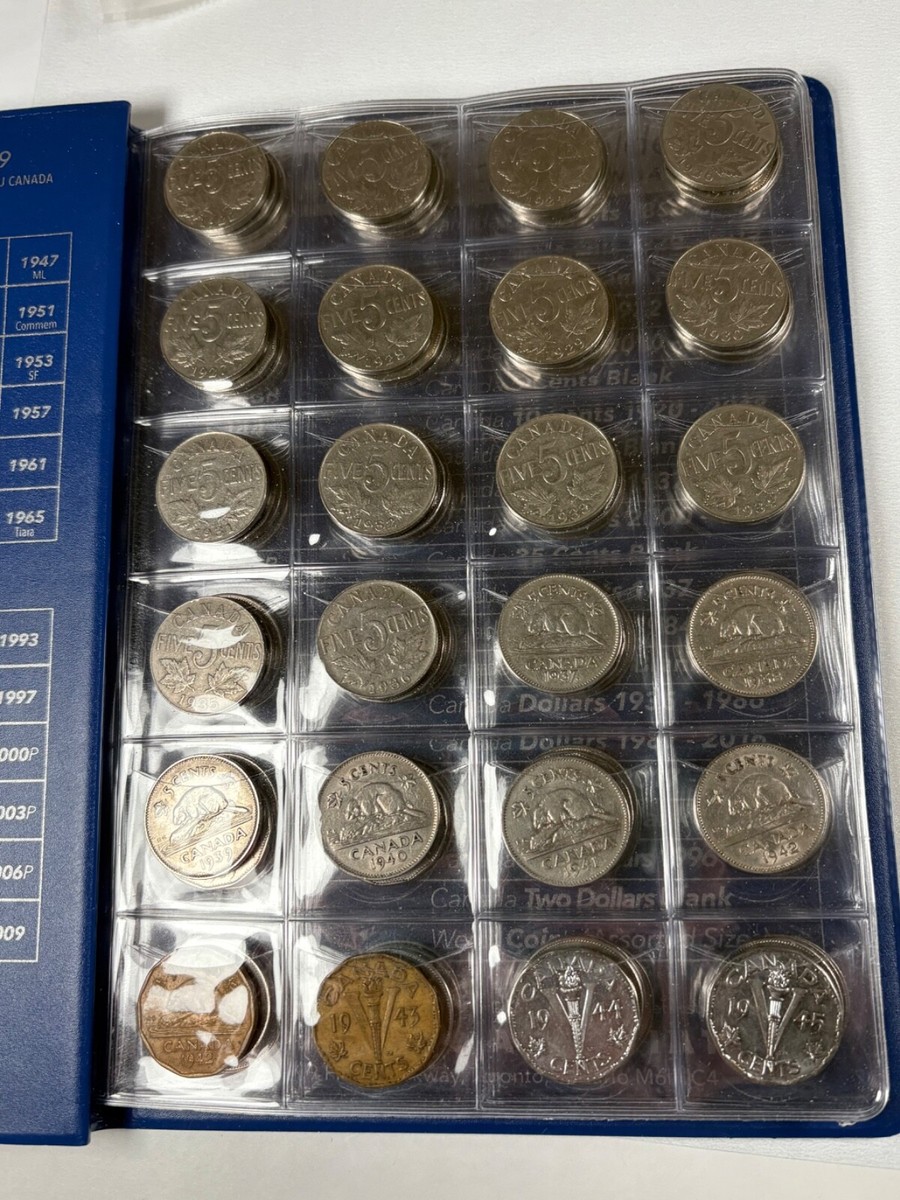 Canada Nickel Set Collection 1922 - 2025 5C 114 Coins - Key Dates