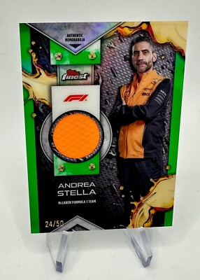 Topps Finest Formula 1 2024 F1 # Andrea Stella # F1R-STE Relic Patch Gold /50 