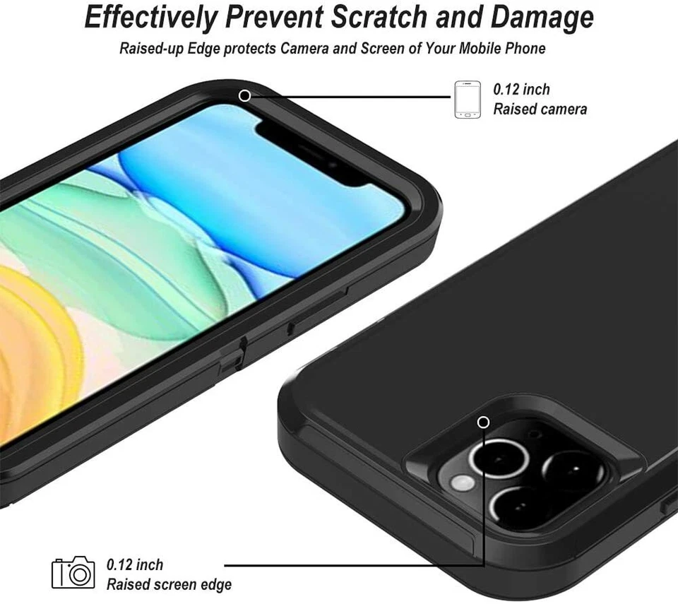 Capa protetora de tela à prova de choque para iPhone 16 15 14 13 12 11 Pro Max X 7 8 Plus - Imagem 4 de 4