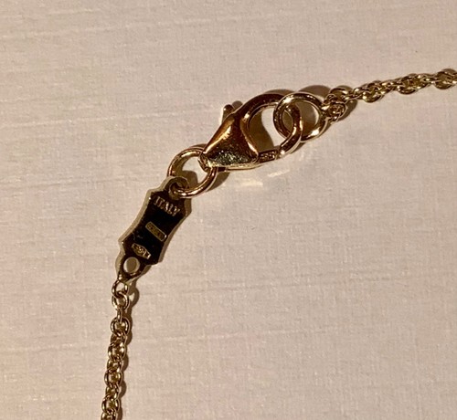 14k Gold & Enamel Strawberries Childs Charm Bracelet 6-1/4” Long by FAB Gobbetti - Picture 5 of 6