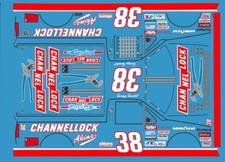 38 Sammy Swindell Channellock Chevy 2013 1/64th HO Scale Slot Car Decals