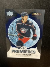 23-24 UD ICE Hockey Rookie Premiers Clear Cut 188 Hunter McKown /799