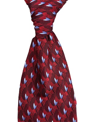Robert Talbott Best of Class Silk Necktie Mens Red Geometric Corpcore University
