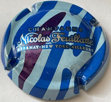 Capsule de Champagne Nicolas FEUILLATTE (29. bleu et métal)