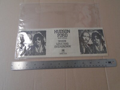 HUDSON FORD - WHEN LOVE HAS OVERGROWN - NEWSPAPER ADVERT CUTTING/CLIPPING - 1975