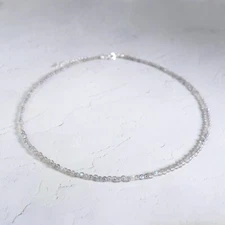 Labradorite Beads Choker Natural Stone Crystal Dainty Necklace Gifts Handmade