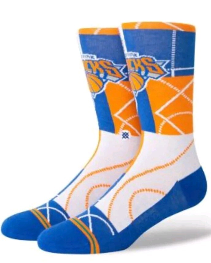 Stance NBA New York Knicks Zone Crew Socks Size L (9-13) NEW