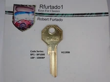 Key Blank - Chrysler/Dodge/Desoto ign/door 1939-42, Plymouth 1935-42 (H1199B)