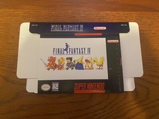 Final Fantasy IV 4- English - Nintendo SNES BOX ONLY