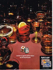 ADVERTISEMENT ADVERTISING 014 1971 APERIT-CUBE nature ham
