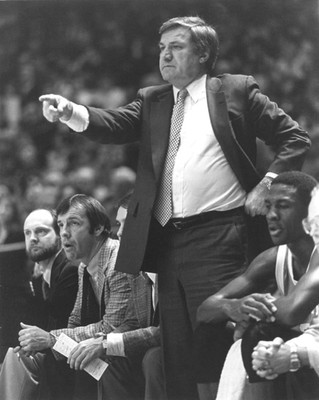 1984 DEAN SMITH and ROY WILLIAMS Glossy 8x10 Photo UNC Tar Heels