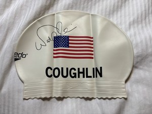 Speedo Natalie Coughlin signature latex swim cap NEW