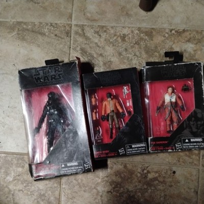 Star Wars The Black Series TOY LOT- Tie Fighter Pilot, Ponda Baba, and Poe NEW!