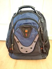 Wenger Swiss Gear Ibex 17-Inch Laptop Backpack Bag Black/Gray/Blue
