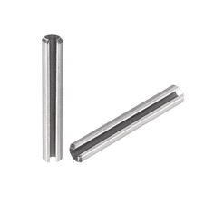 M3 x 18mm 304 Stainless Steel Split Spring Roll Dowel Pins Plain Finish 50Pcs
