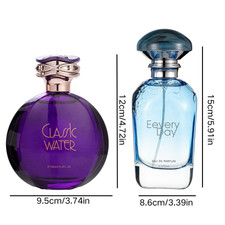 6.8Oz 2-Pack Women's Perfume, Mango Coconut & Plum Saffron Iris Fruity Scents