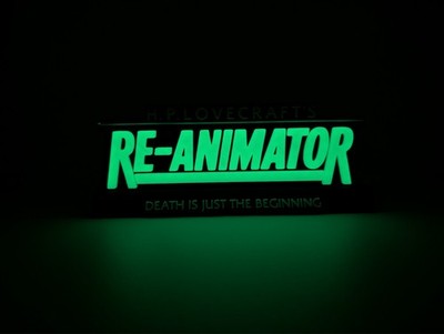 Re-Animator fluoreszierend/leuchtend | Aufsteller Logo | NEU | Brian Yuzna