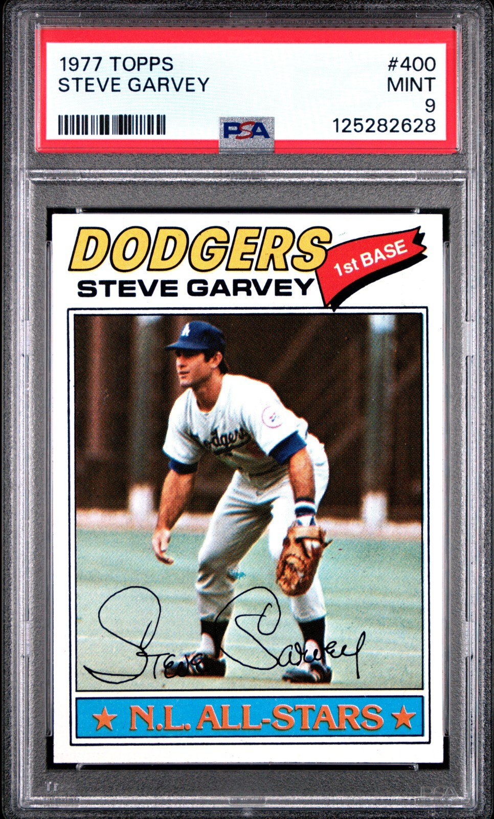 1977 TOPPS #400 STEVE GARVEY PSA 9 MINT