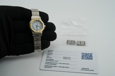 Cartier Santos Octagon 0907 Automatic 18K Gold Steel Two Tone Watch Extra Links