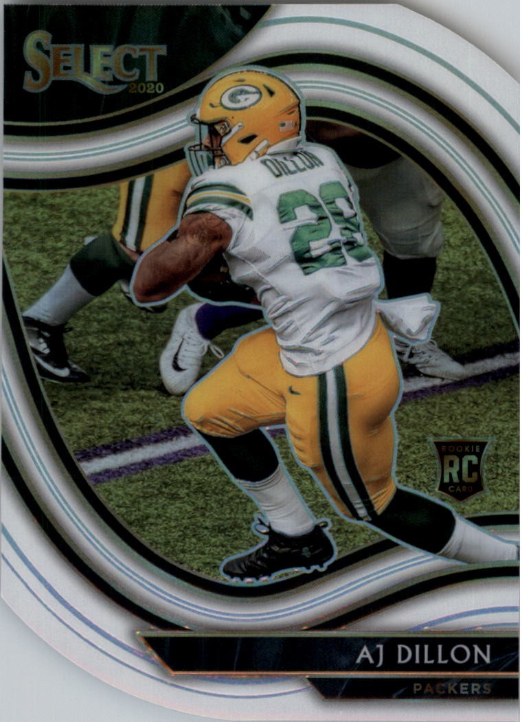 2020 Select Prizm White Die Cut #365 A.J. Dillon - FB