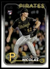 2024 Topps Kyle Nicolas Rookie Pittsburgh Pirates #408