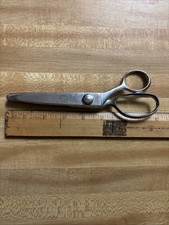 Vtg GRIFFON ALL CHROME PINKING SHEARS SCISSORS AL1 Model 2A