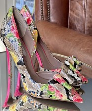 Betsey Johnson Prince Stiletto Pumps Heels Flowers Pink Women  s Size 8 - New