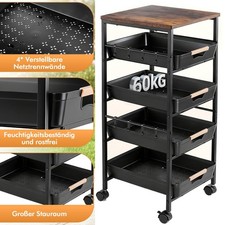 Kitchen Trolley Serving Trolley Kitchen Trolley Side Trolley Tea Trolley Wheeled Shelf Metal