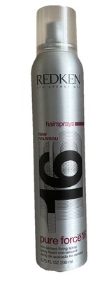 Redken Pure Force 16 Hairsprays Fixing Spray Non-Aerosol 6.75 Oz Minor Dents