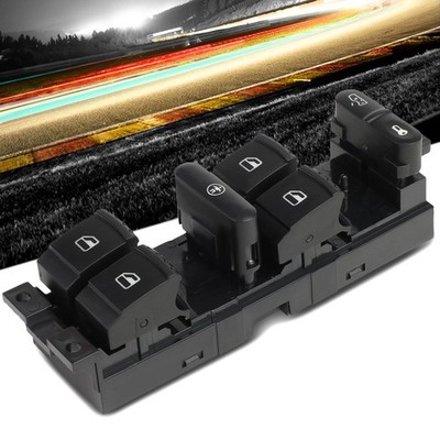 Front Driver Factory Style Power Window Switch For 99-06 Golf/99-10 Jetta 4DR