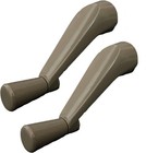 2-Pack Window Crank Handles – 3/8" Spline, Stone Color, Fits Andersen Casement