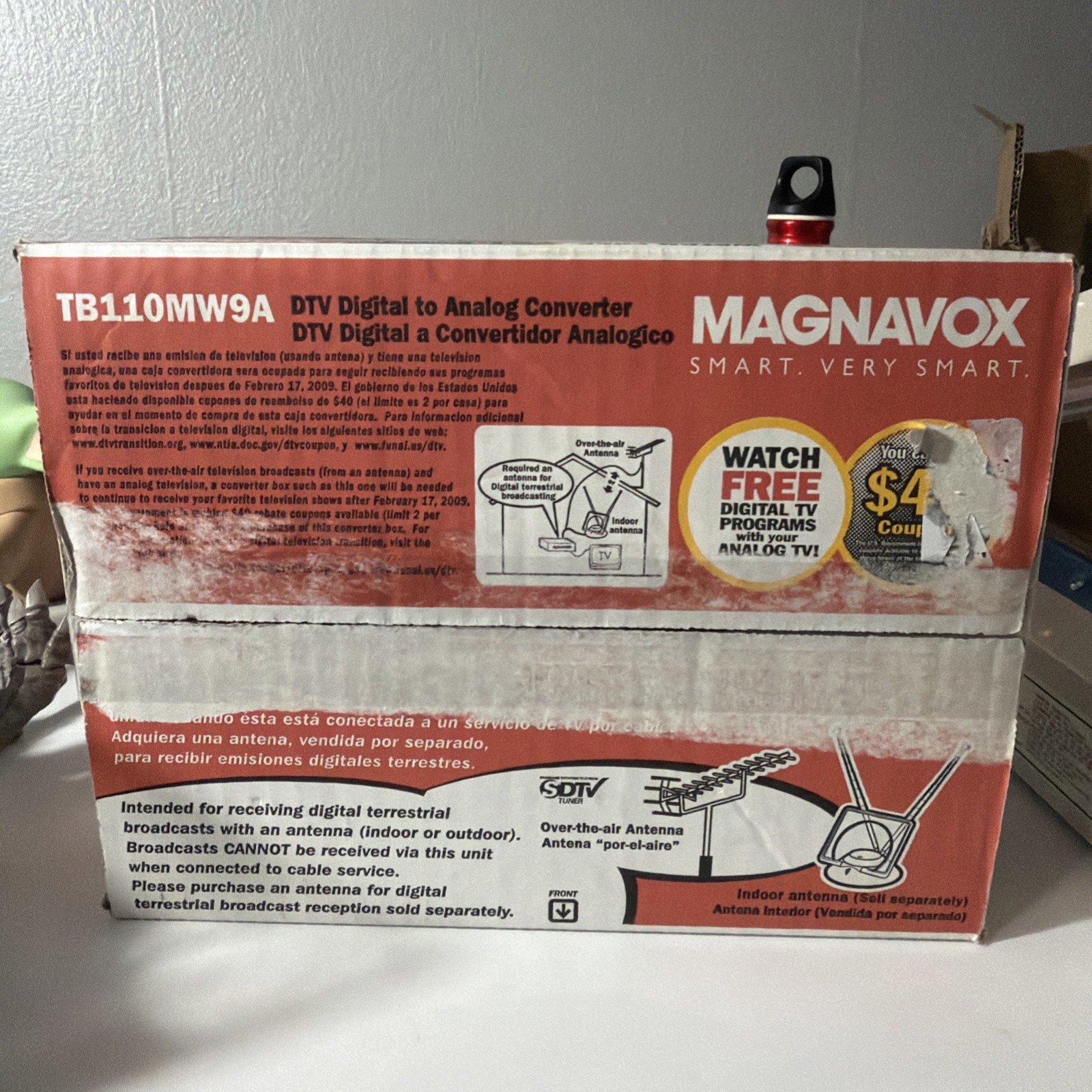 DTV Digital Magnavox To Analog TV Converter TB110MW9A New In