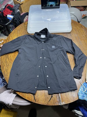 Adidas Adicross Golf CC Men's Coach Button Up Shirt Jacket Black Mens XL